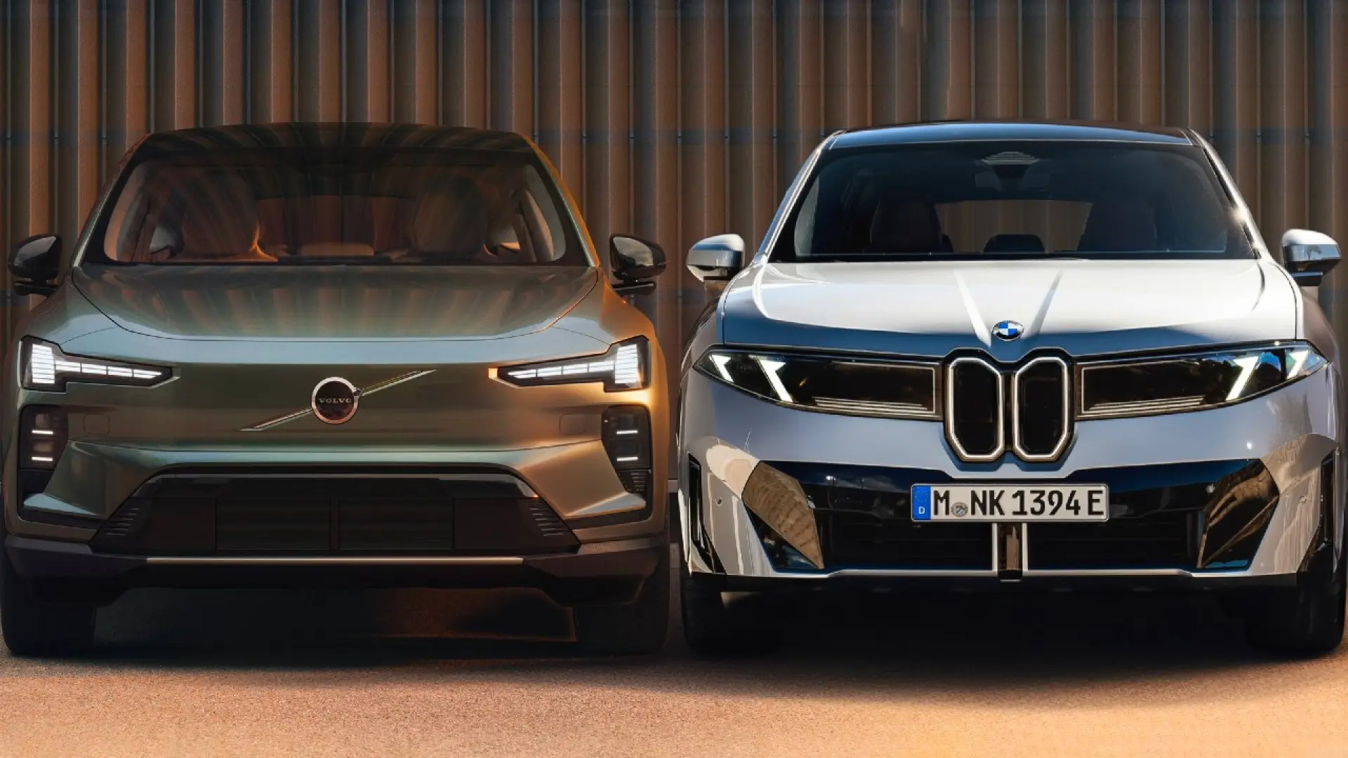 Volvo EX60 et BMW iX3 côte à côte, comparaison des deux SUV électriques premium avec 800 km d'autonomie