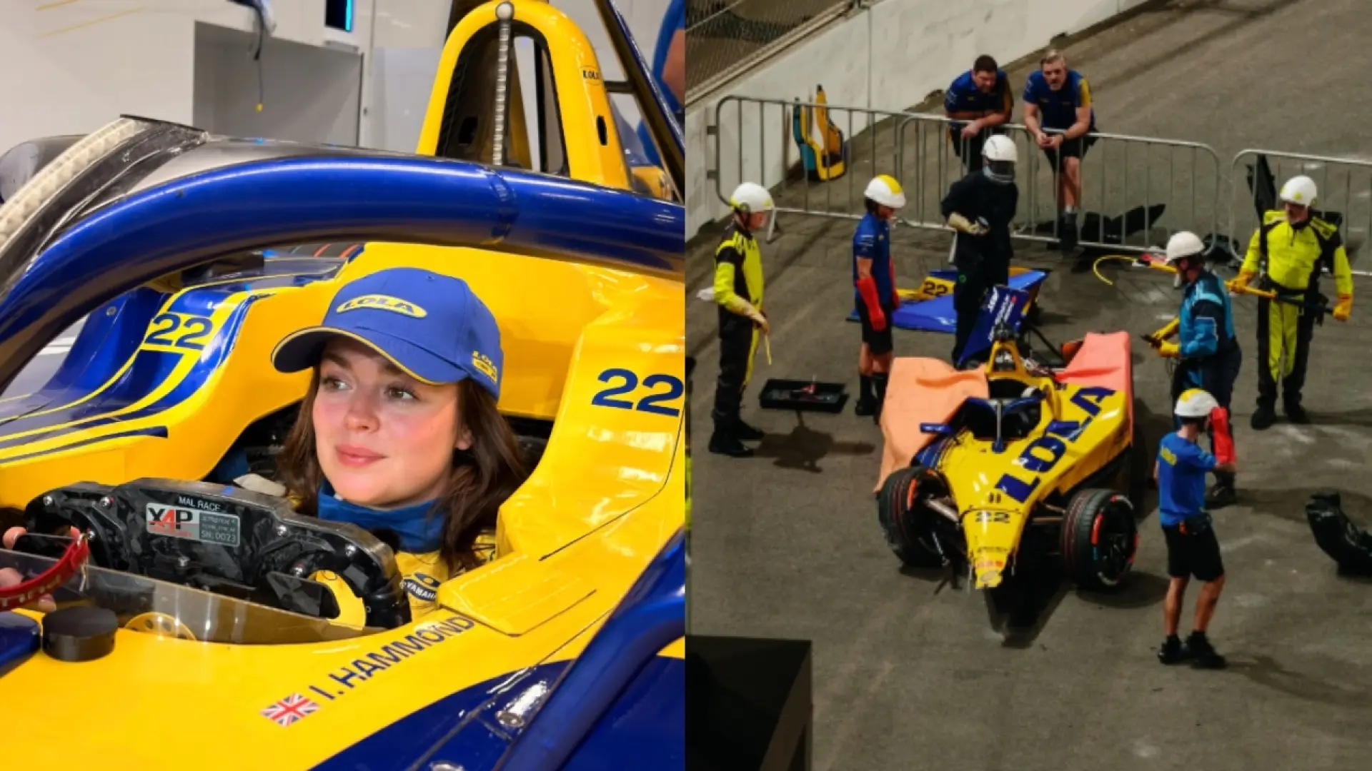 Accident spectaculaire d'Izzy Hammond lors d'un événement Formule E : impact à 25G et véhicule détruit